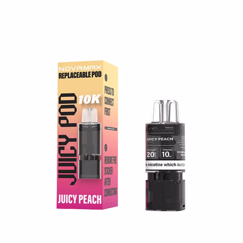 Juicy Peach Prefilled Pod Refill Pack by Juicy Pod Novamax 10K