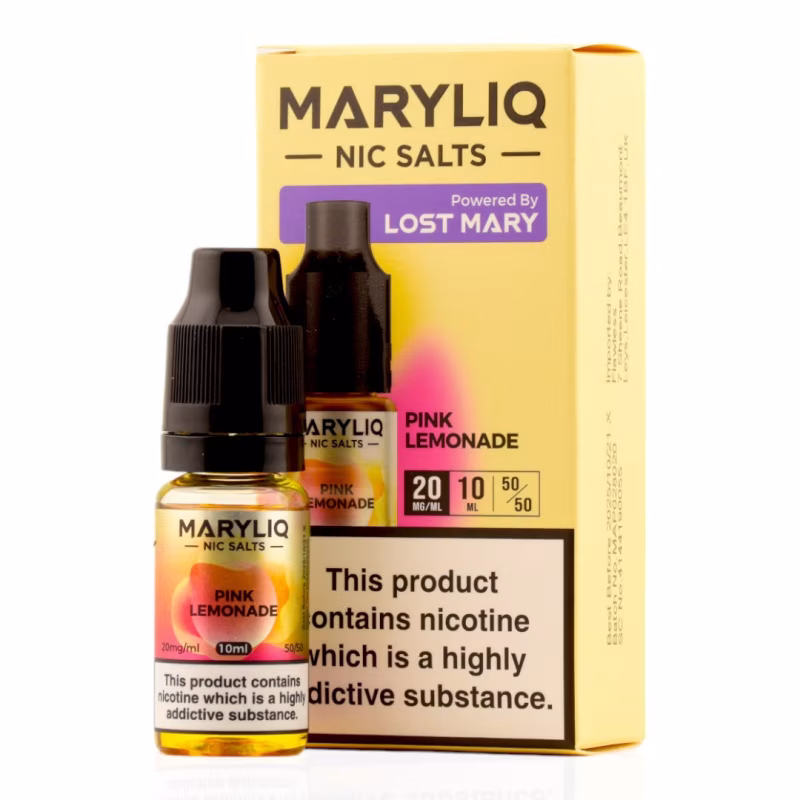 Pink Lemonade Nic Salt E-Liquid by Lost Mary Maryliq