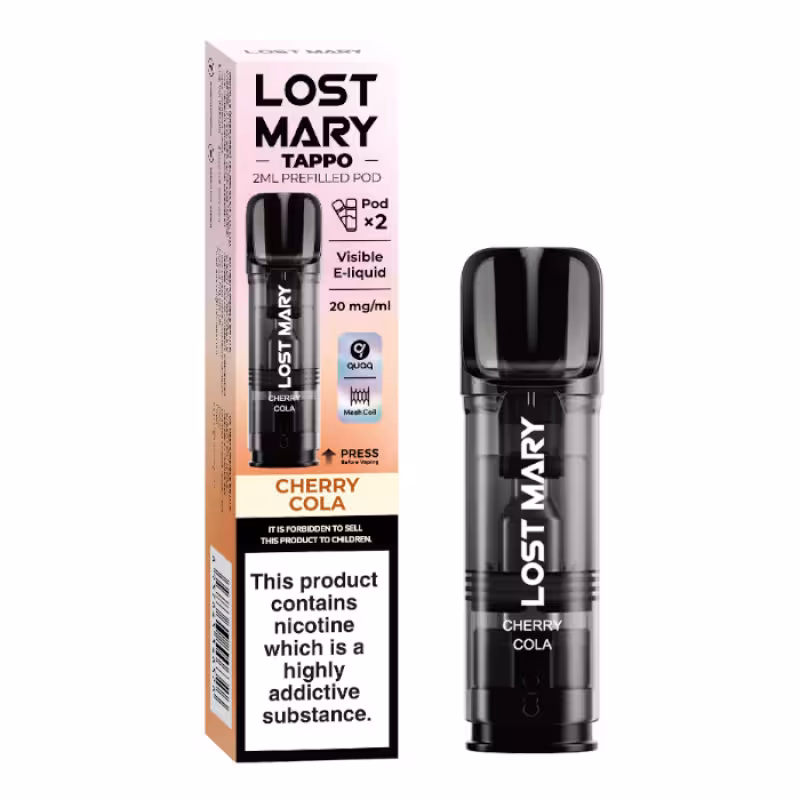 Cherry Cola Prefilled Pods by Lost Mary Tappo