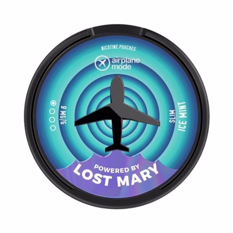 Ice Mint Nicotine Pouches by Lost Mary Airplane Mode