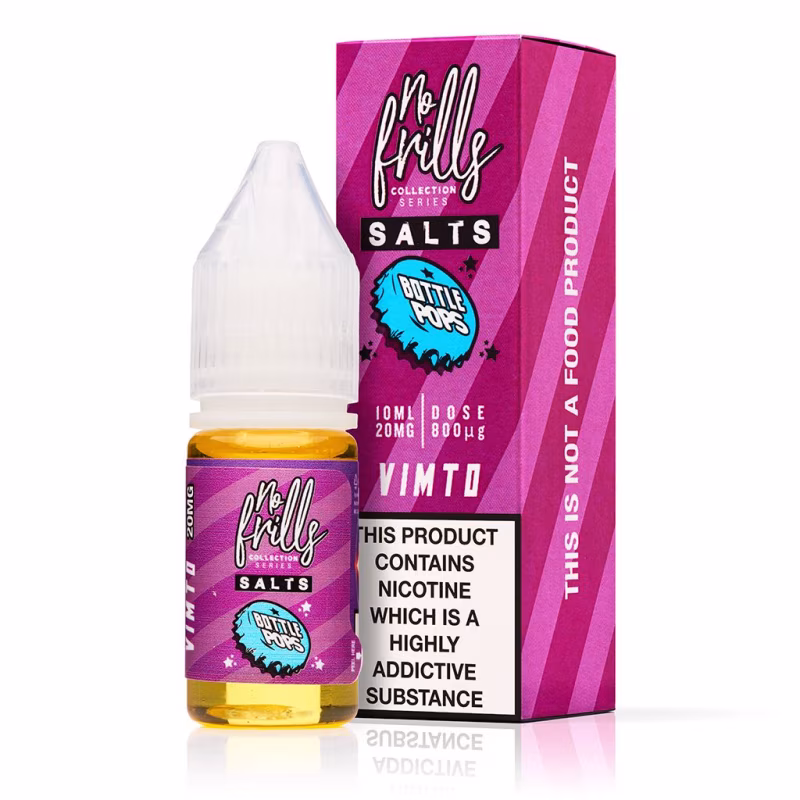 Vimto Nic Salt E-Liquid by No Frills Bottle Pops