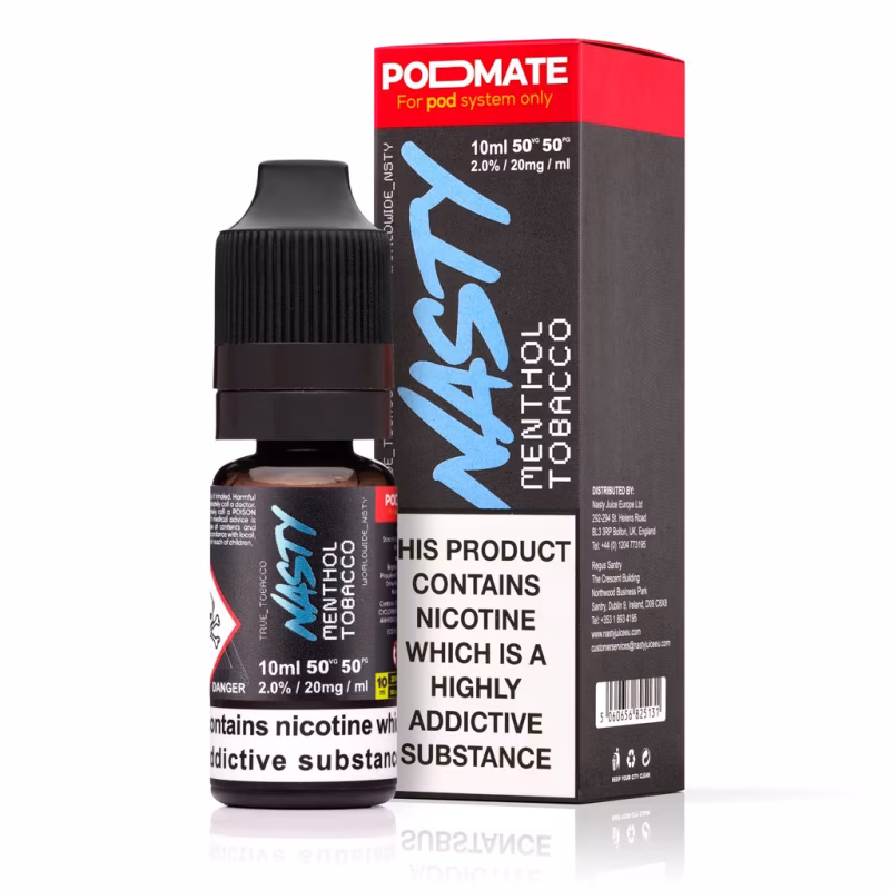 Menthol Tobacco Nic Salt E-Liquid by Nasty PodMate