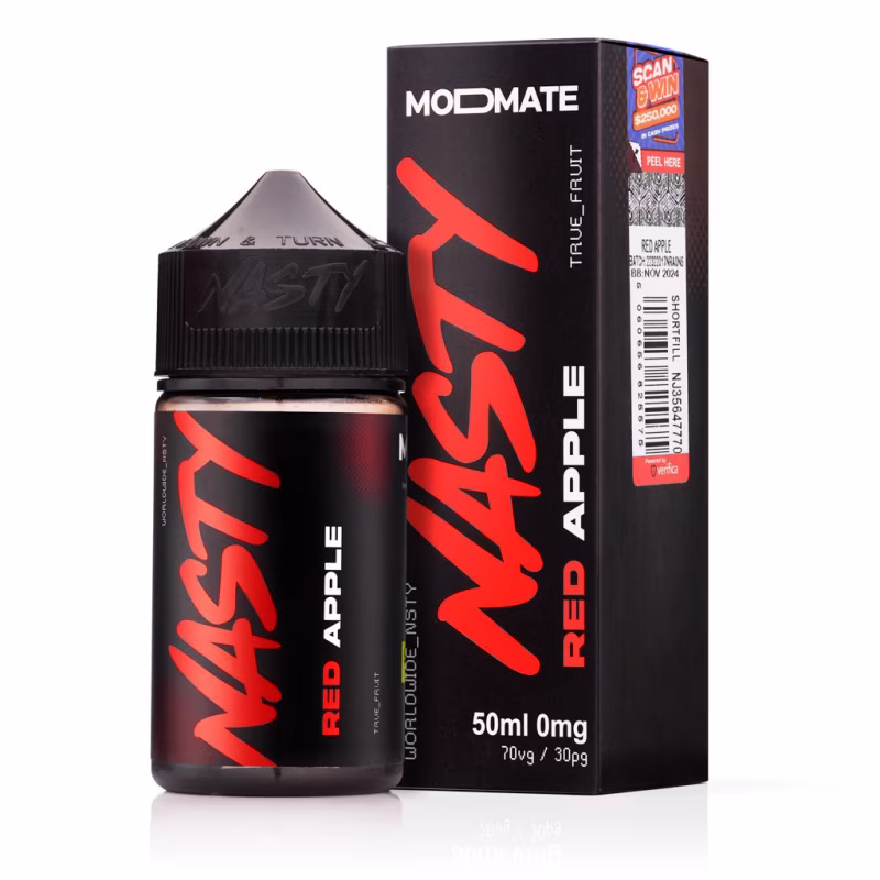 Red Apple Shortfill E-Liquid by Nasty ModMate 50ml