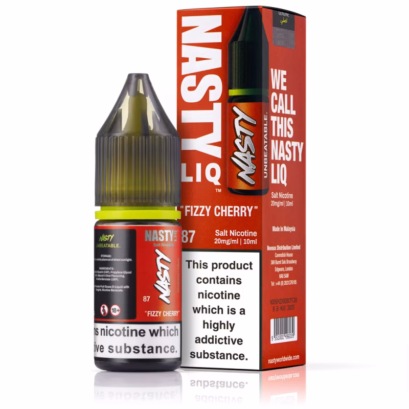 Fizzy Cherry Nic Salt E-Liquid by Nasty Liq