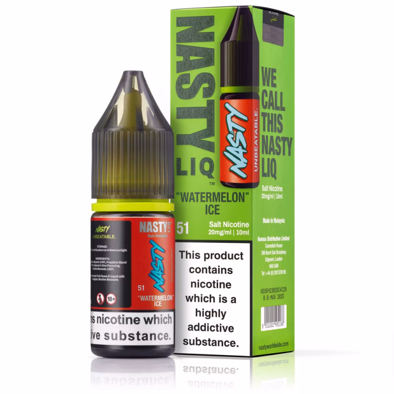 Watermelon Ice Nic Salt E-Liquid by Nasty Liq