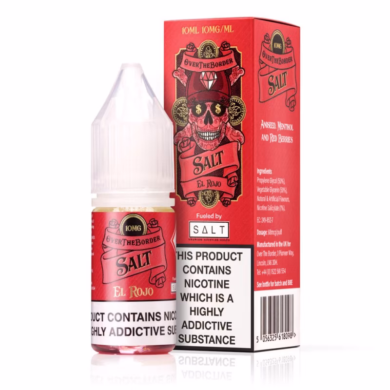 El Rojo Nic Salt E-Liquid by Over The Border
