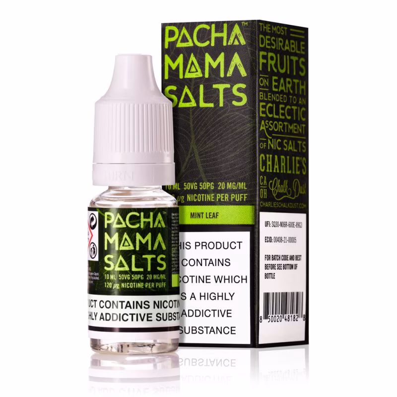 Mint Leaf Nic Salt E-Liquid by Pacha Mama