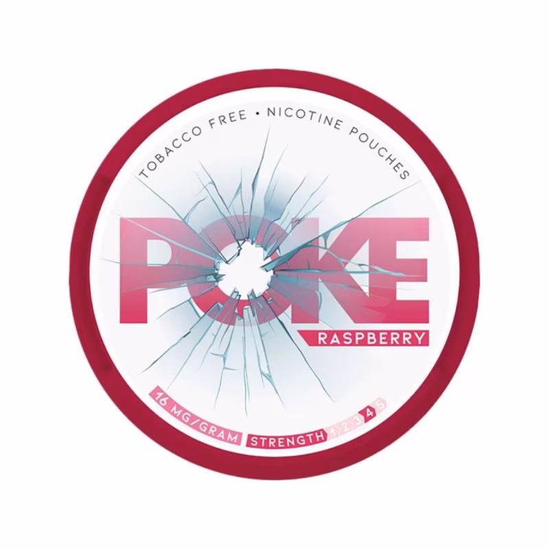 Raspberry Nicotine Pouches by Poke