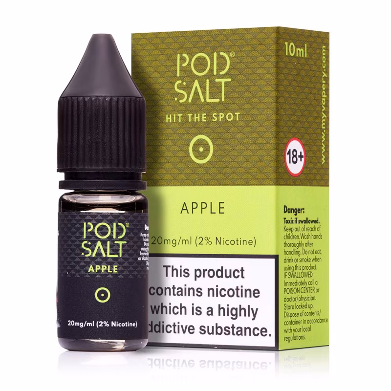 Apple Nic Salt E-Liquid by Pod Salt