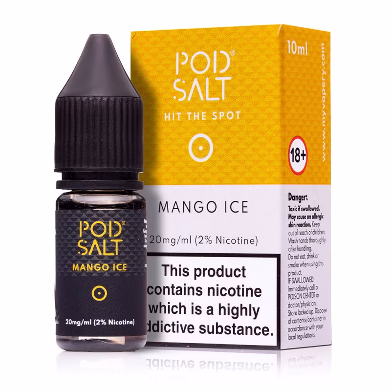 Mango Ice Nic Salt E-Liquid by Pod Salt