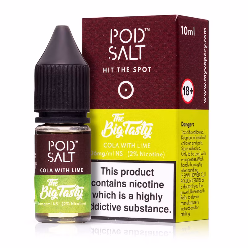 Cola with Lime Nic Salt E-Liquid by Pod Salt