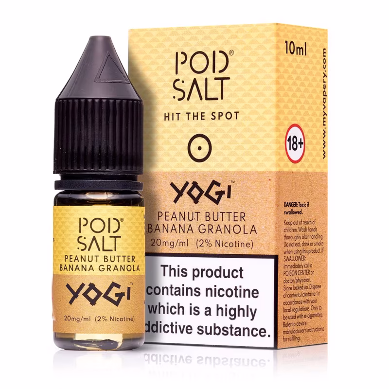 Peanut Butter Banana Granola Nic Salt E-Liquid by Pod Salt