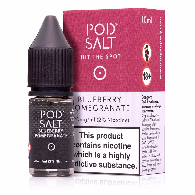 Blueberry Pomegranate Nic Salt E-Liquid by Pod Salt