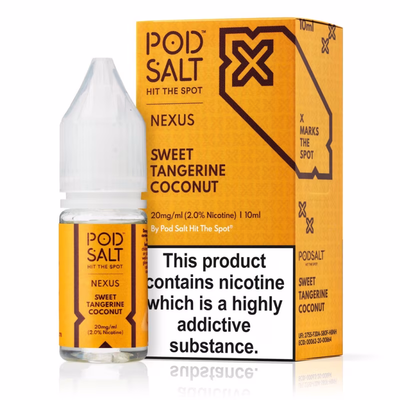 Sweet Tangerine Coconut Nic Salt E-Liquid by Nexus Pod Salt