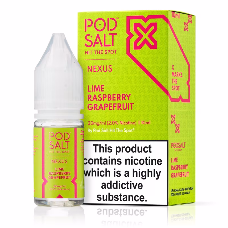Lime Raspberry Grapefruit Nic Salt E-Liquid by Nexus Pod Salt