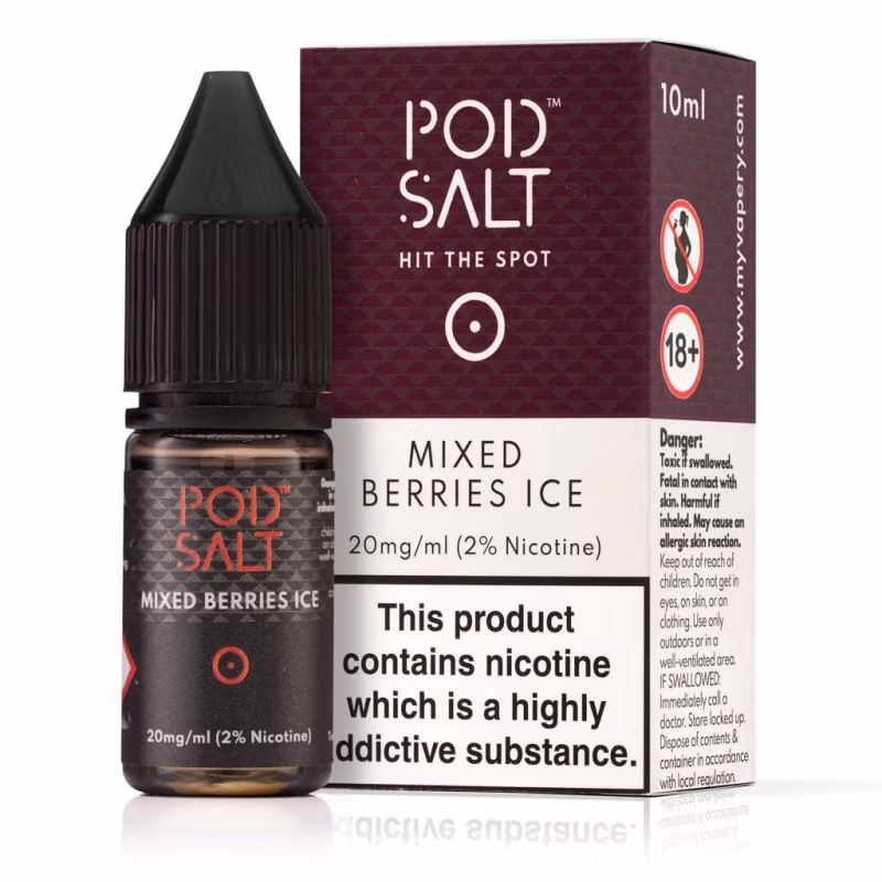 Mixed Berries Ice Nic Salt E-Liquid by Pod Salt