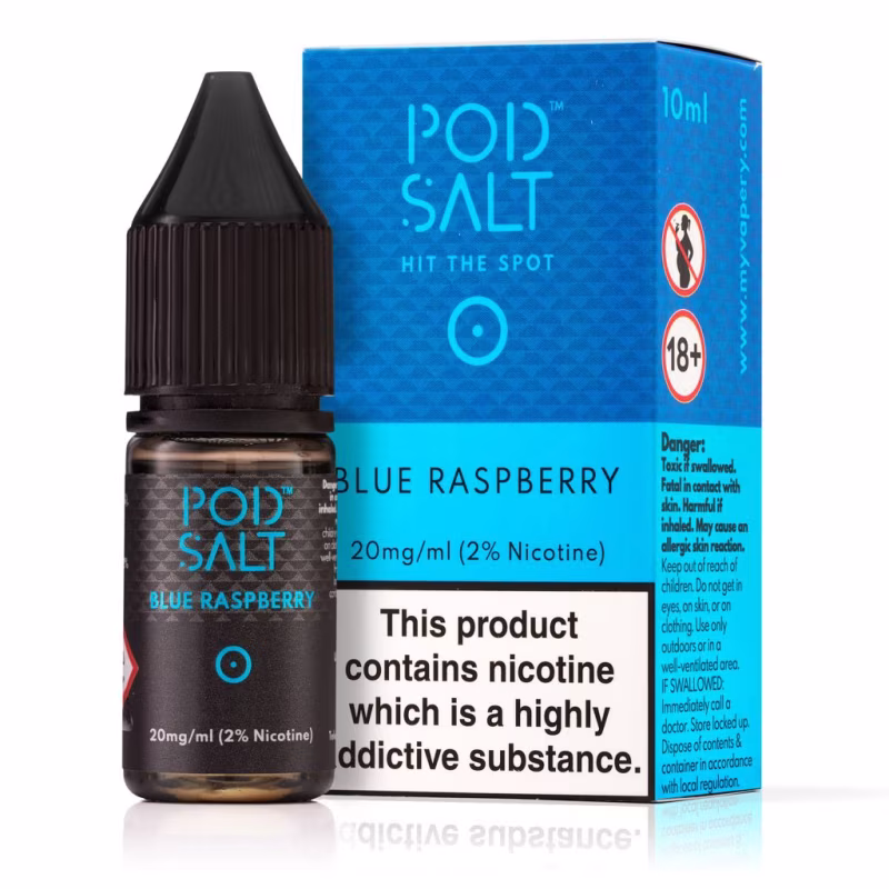 Blue Raspberry Nic Salt E-Liquid by Pod Salt