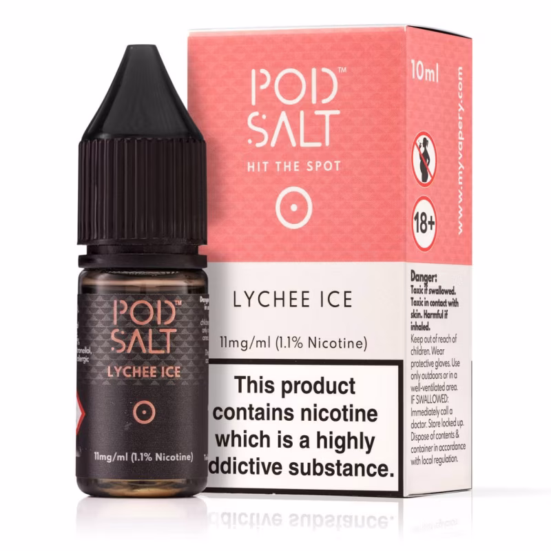 Lychee Ice Nic Salt E-Liquid by Pod Salt