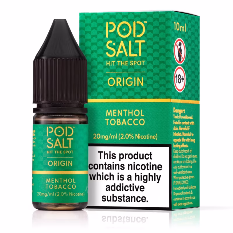Menthol Tobacco Nic Salt E-Liquid by Pod Salt Origin