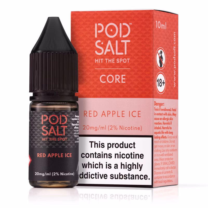 Red Apple Ice Nic Salt E-Liquid by Pod Salt Core