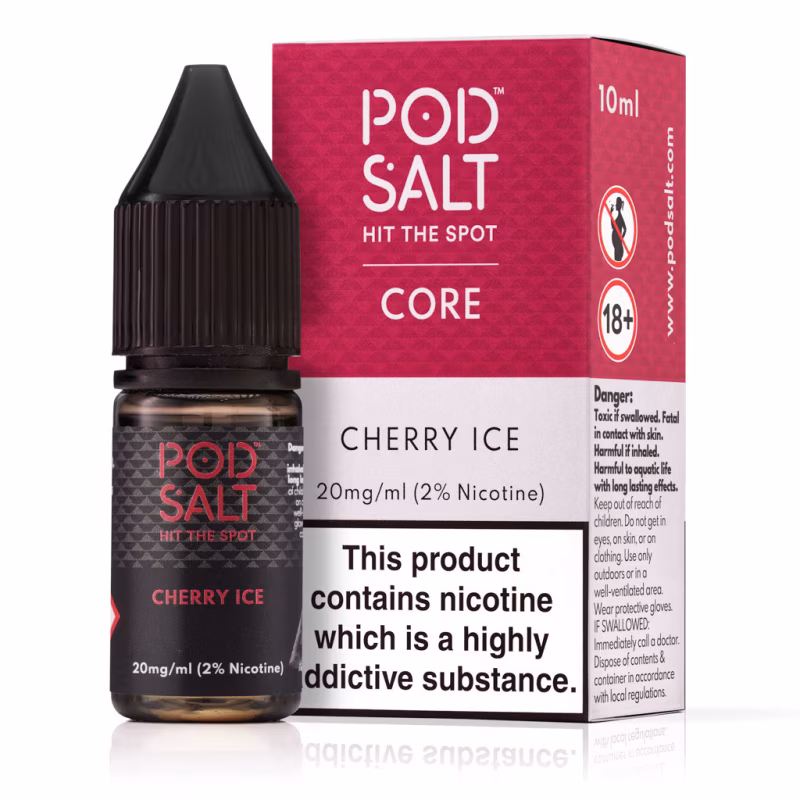 Cherry Ice Nic Salt E-Liquid by Pod Salt Core