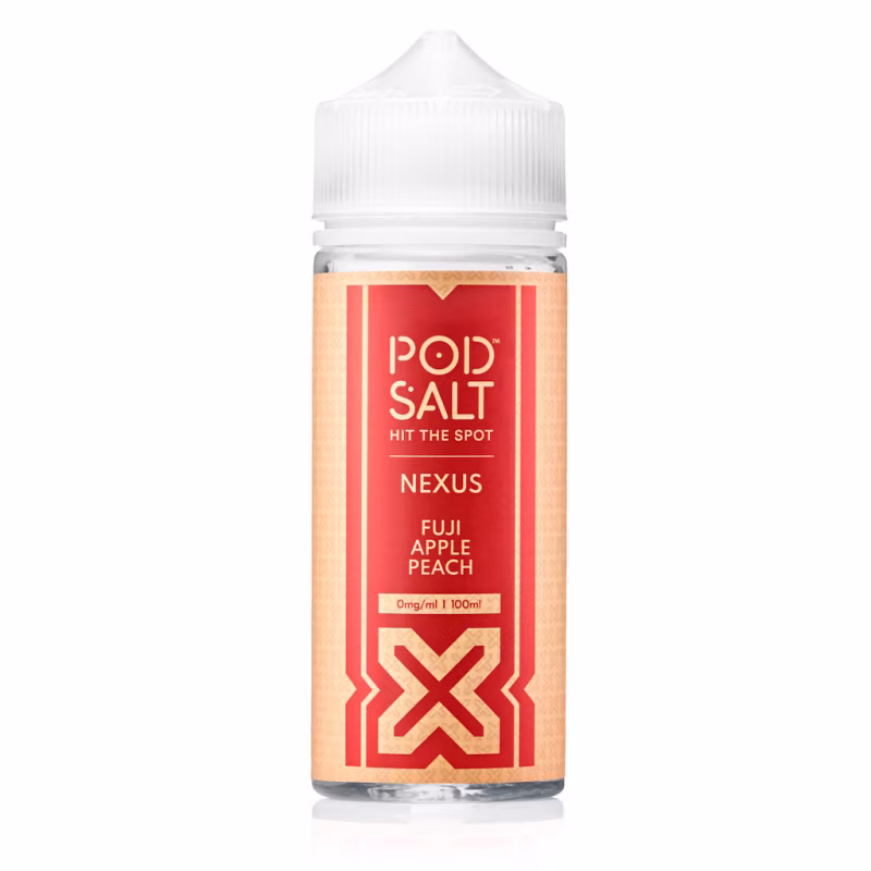 Fuji Apple Peach Shortfill E-Liquid by Nexus Pod Salt 100ml