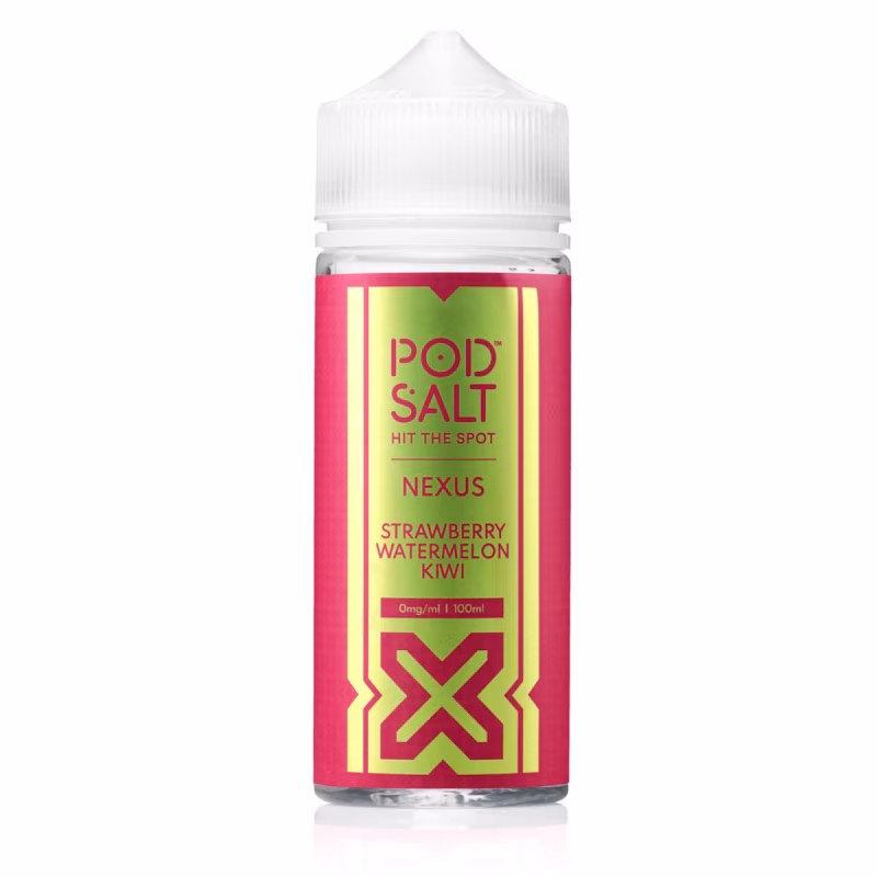 Strawberry Watermelon Kiwi Shortfill E-Liquid by Nexus Pod Salt 100ml