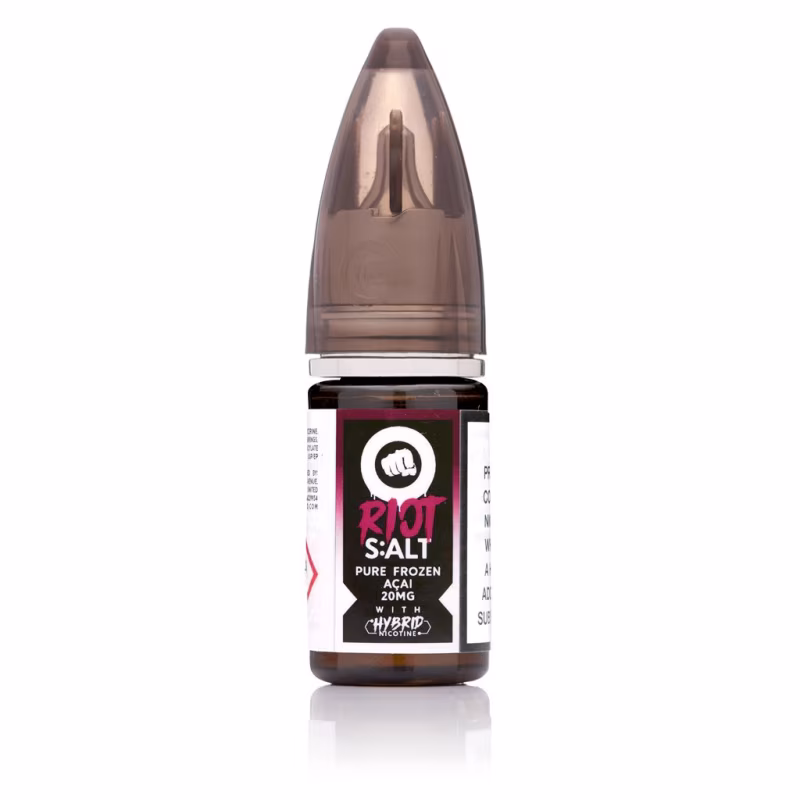 Pure Frozen Acai Hybrid Nic Salt E-Liquid by Riot Squad Black Edition