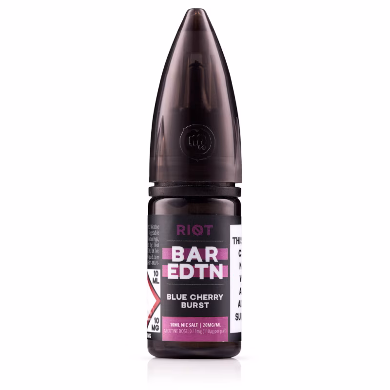 Blue Cherry Burst Nic Salt E-Liquid by Riot BAR EDTN
