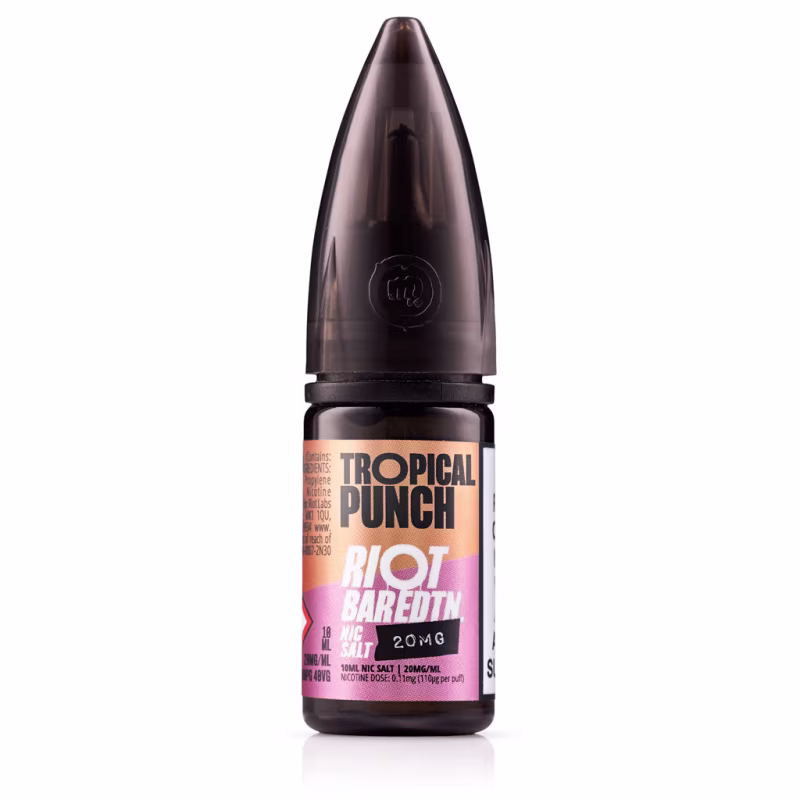 Tropical Punch Nic Salt E-Liquid by Riot BAR EDTN