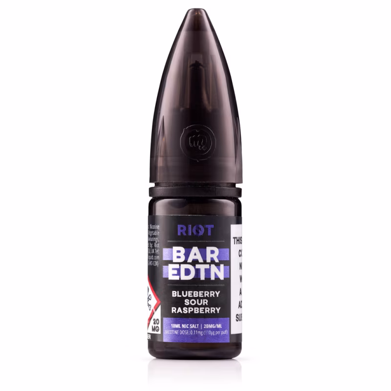 Blueberry Sour Raspberry Nic Salt E-Liquid by Riot BAR EDTN  - SAMPLE