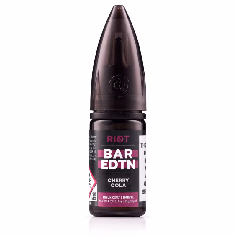 Cherry Cola Nic Salt E-Liquid by Riot BAR EDTN  - SAMPLE