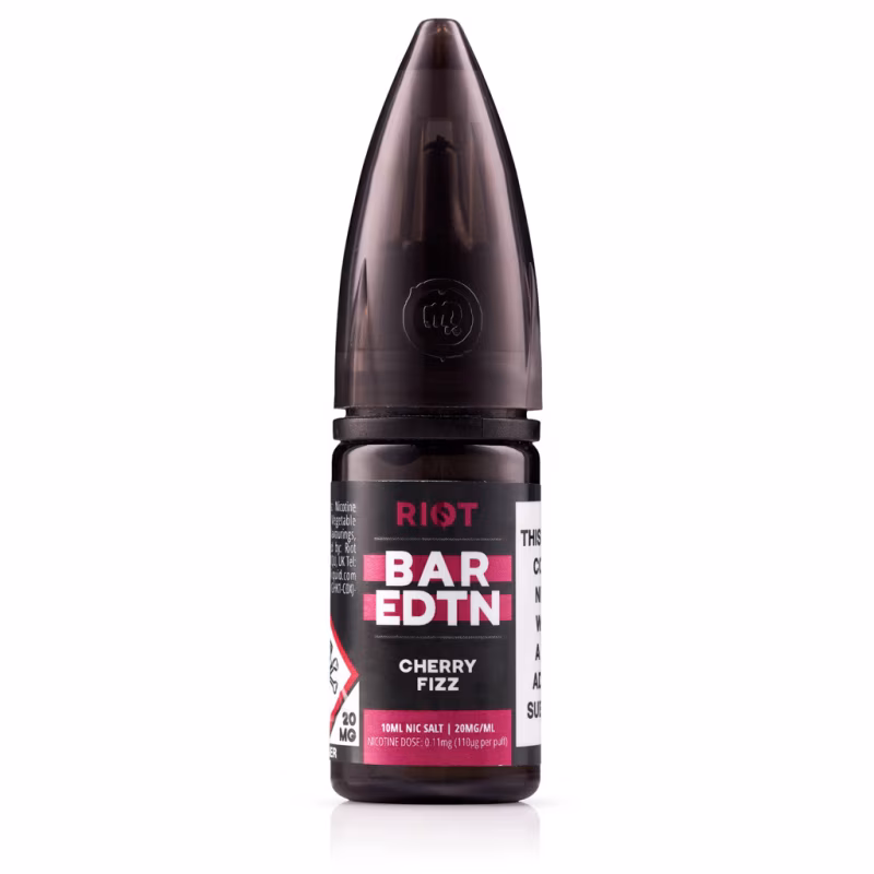 Cherry Fizz Nic Salt E-Liquid by Riot BAR EDTN - SAMPLE
