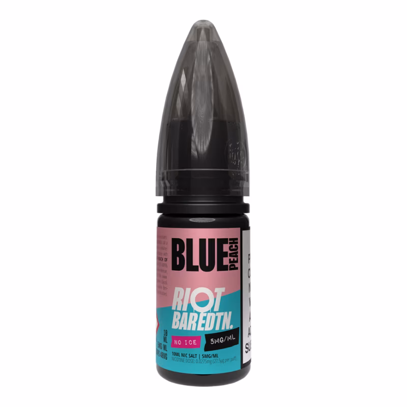 Blue Peach Nic Salt E-Liquid by Riot BAR EDTN No Ice