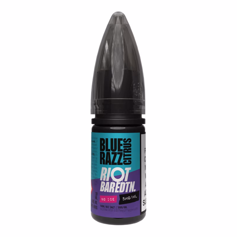 Blue Razz Citrus Nic Salt E-Liquid by Riot BAR EDTN No Ice