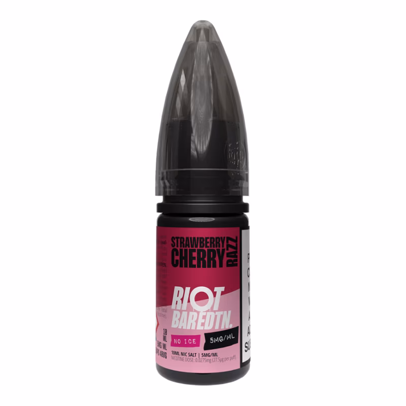Strawberry Cherry Razz Nic Salt E-Liquid by Riot BAR EDTN No Ice