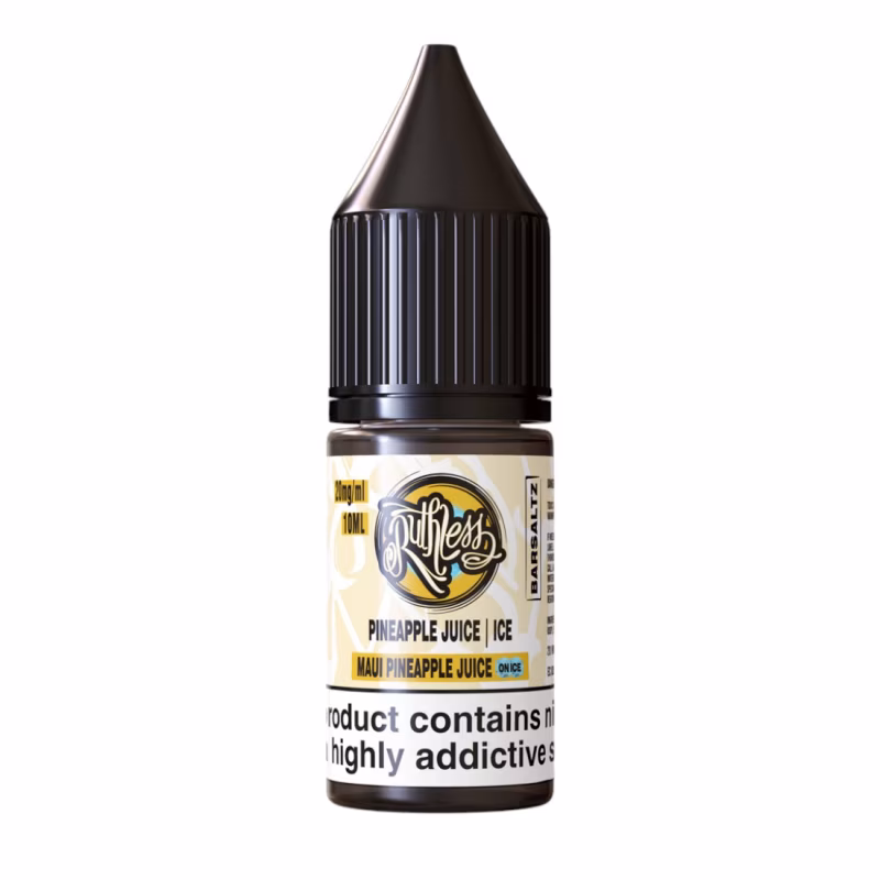 Maui Pineapple Juice On Ice Nic Salt E-Liquid by Ruthless Bar Saltz