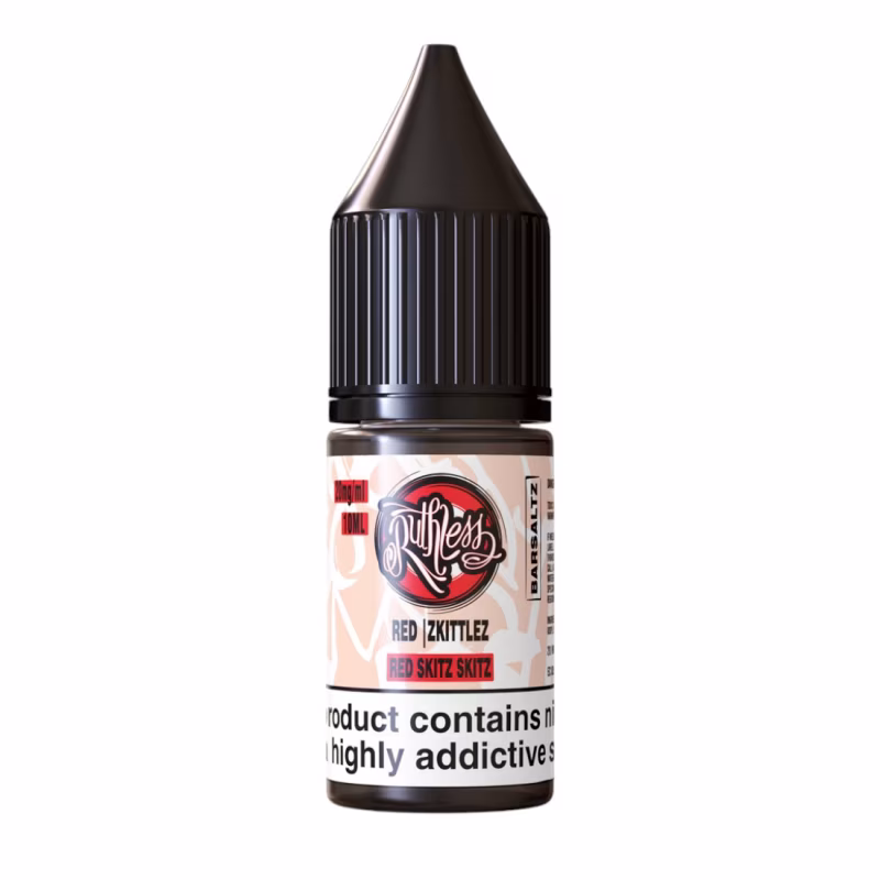 Red Skitz Skitz Nic Salt E-Liquid by Ruthless Bar Saltz