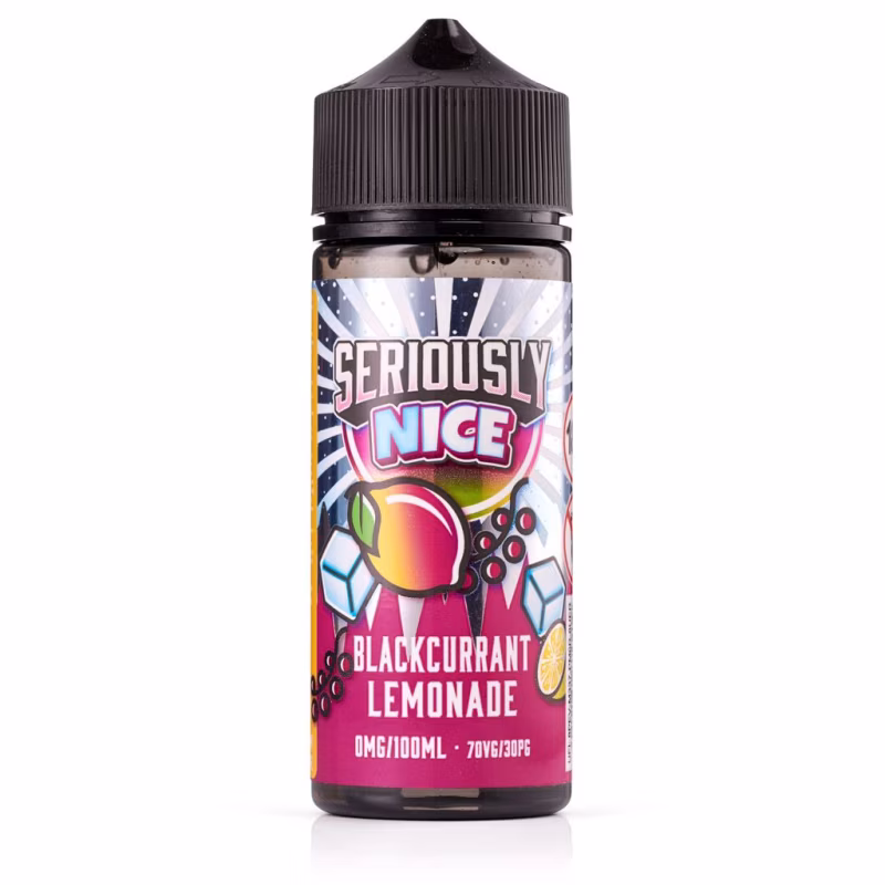 Blackcurrant Lemonade Shortfill E-Liquid by Seriously Nice 100ml