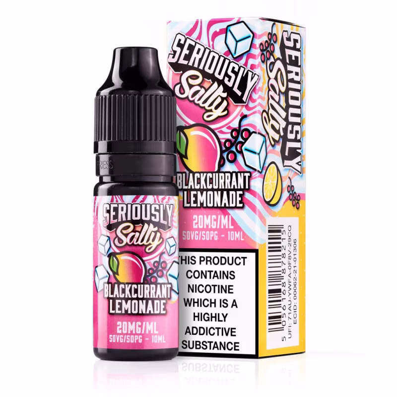 Blackcurrant Lemonade Nic Salt E-Liquid by Seriously Salty