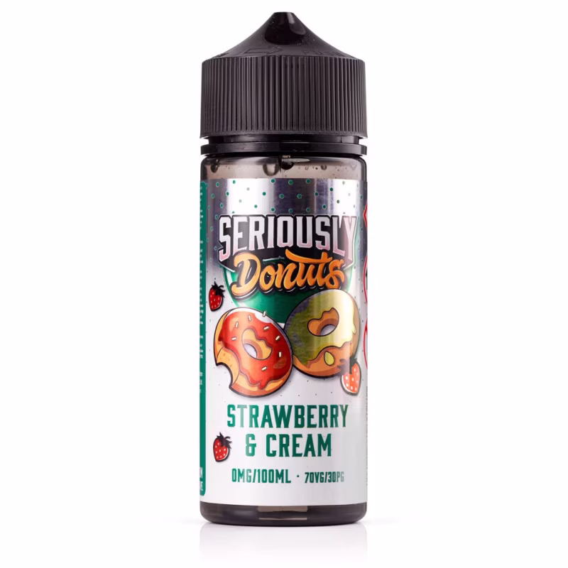 Strawberry and Cream Shortfill E-Liquid by Seriously Donuts 100ml