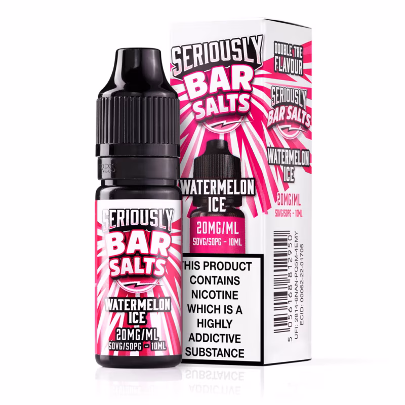 Watermelon Ice Nic Salt E-Liquid by Seriously Bar Salts