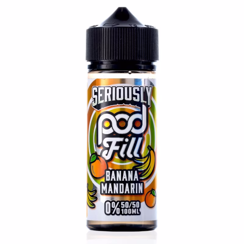 Banana Mandarin Shortfill E-Liquid by Seriously Pod Fill 100ml