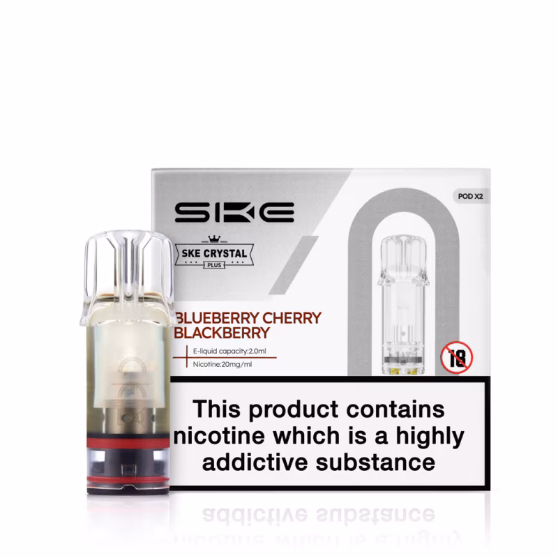 Blueberry Cherry Blackberry Prefilled Pods by SKE Crystal Plus