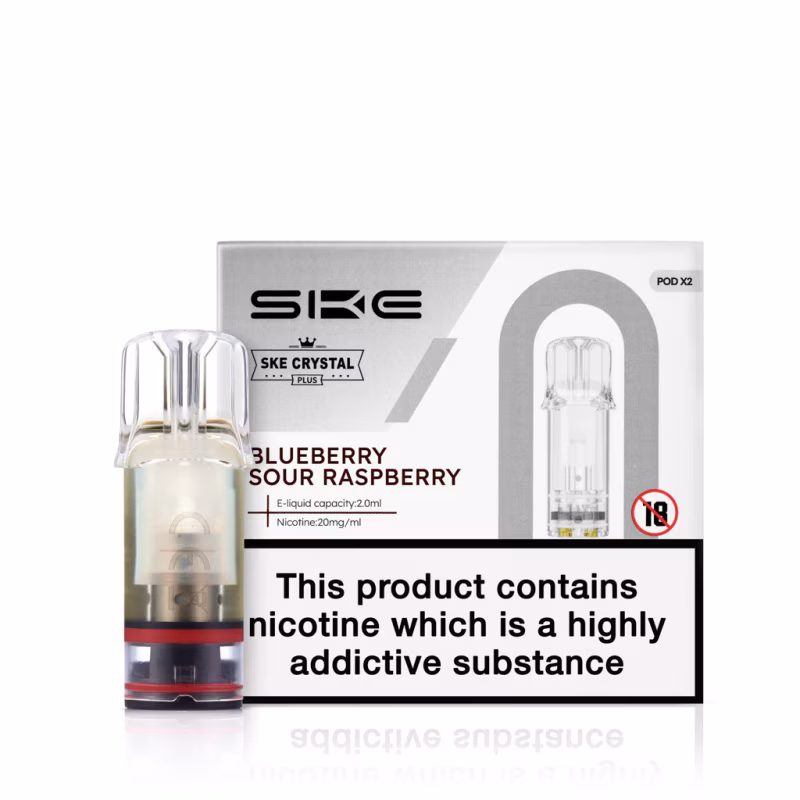 Blueberry Sour Raspberry Prefilled Pods by SKE Crystal Plus