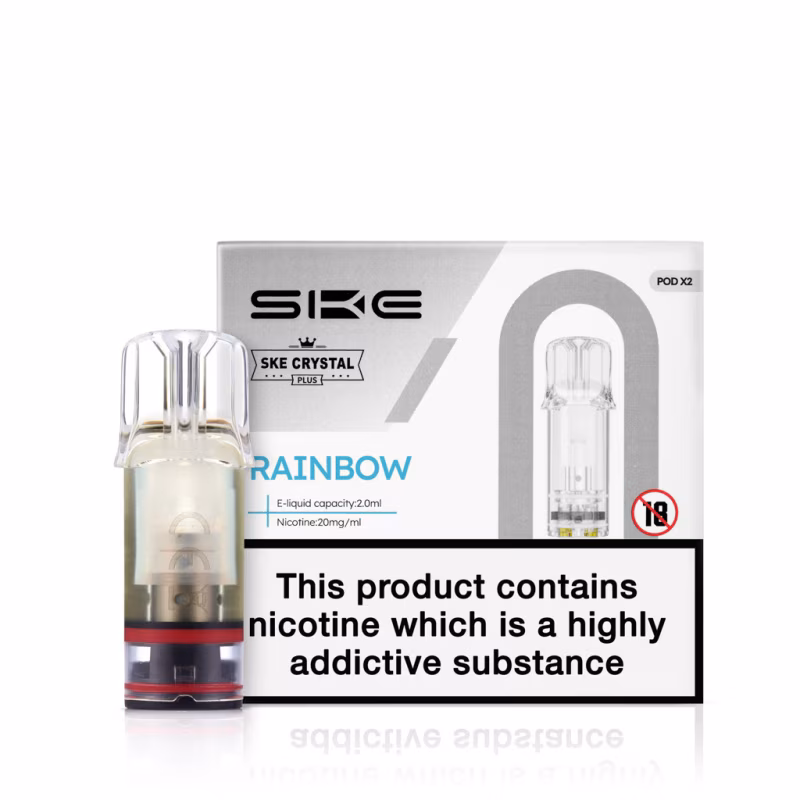 Rainbow Prefilled Pods by SKE Crystal Plus