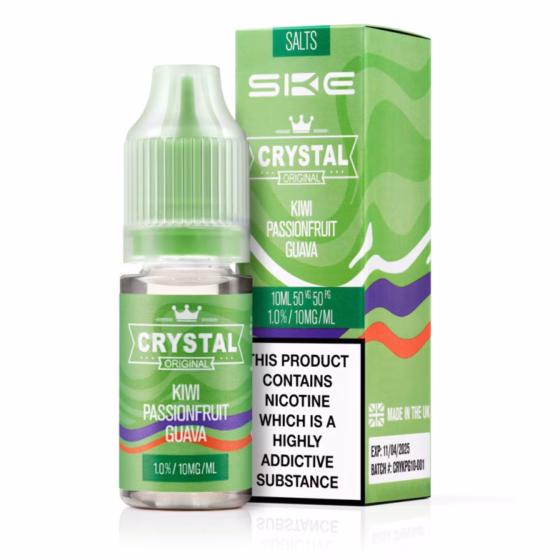 Kiwi Passionfruit Guava Nic Salt E-Liquid by SKE Crystal Salts V2