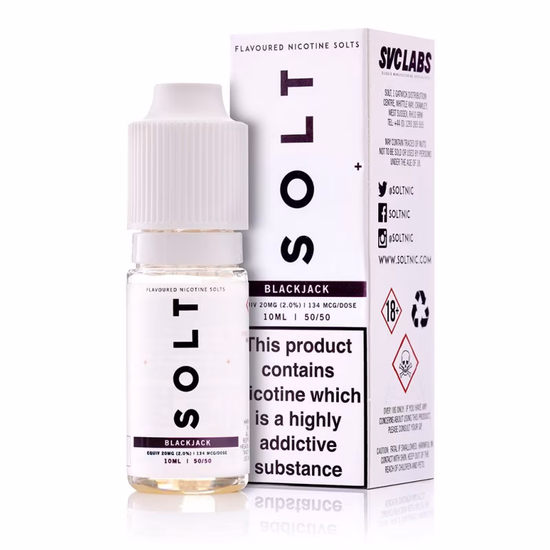 Blackjack Nic Salt E-Liquid by SOLT