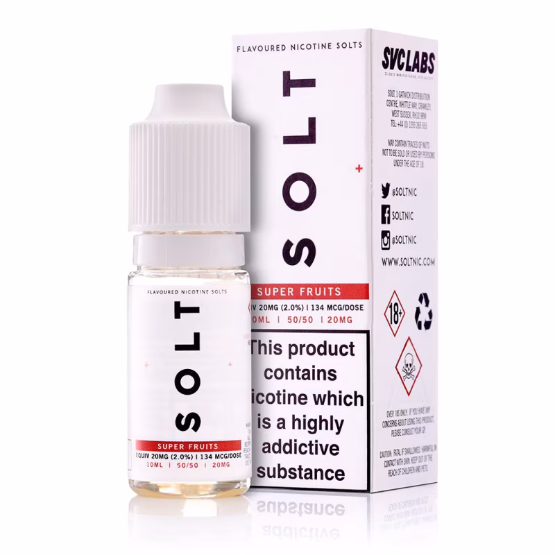 Super Fruits E-Liquid by SOLT Nic Salts