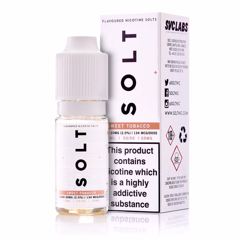 Sweet Tobacco Nic Salt E-Liquid by SOLT